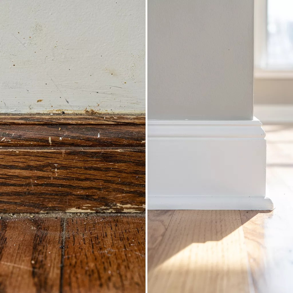 My Ottawa Handyman Before and after interior trim painting services transformation