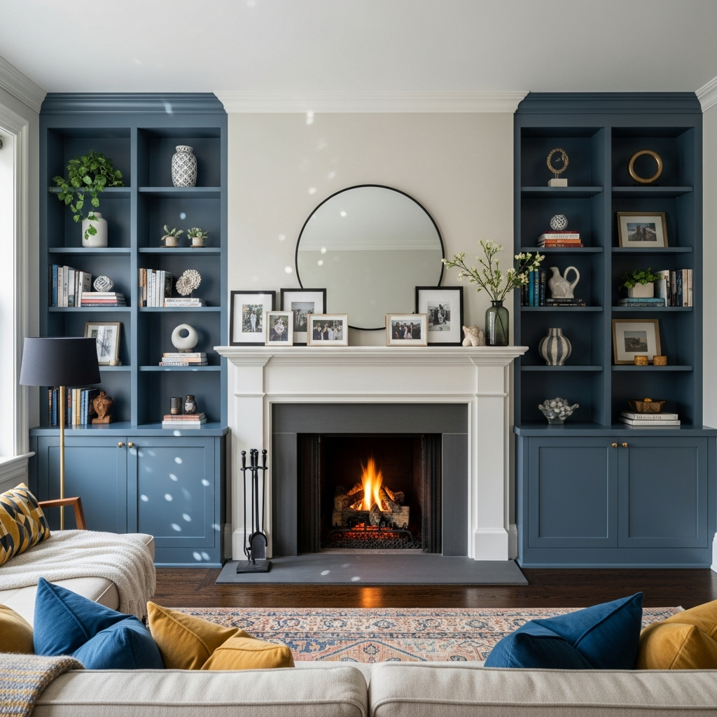 My Ottawa Handyman Custom built-in shelving Ottawa Glebe living room storage"