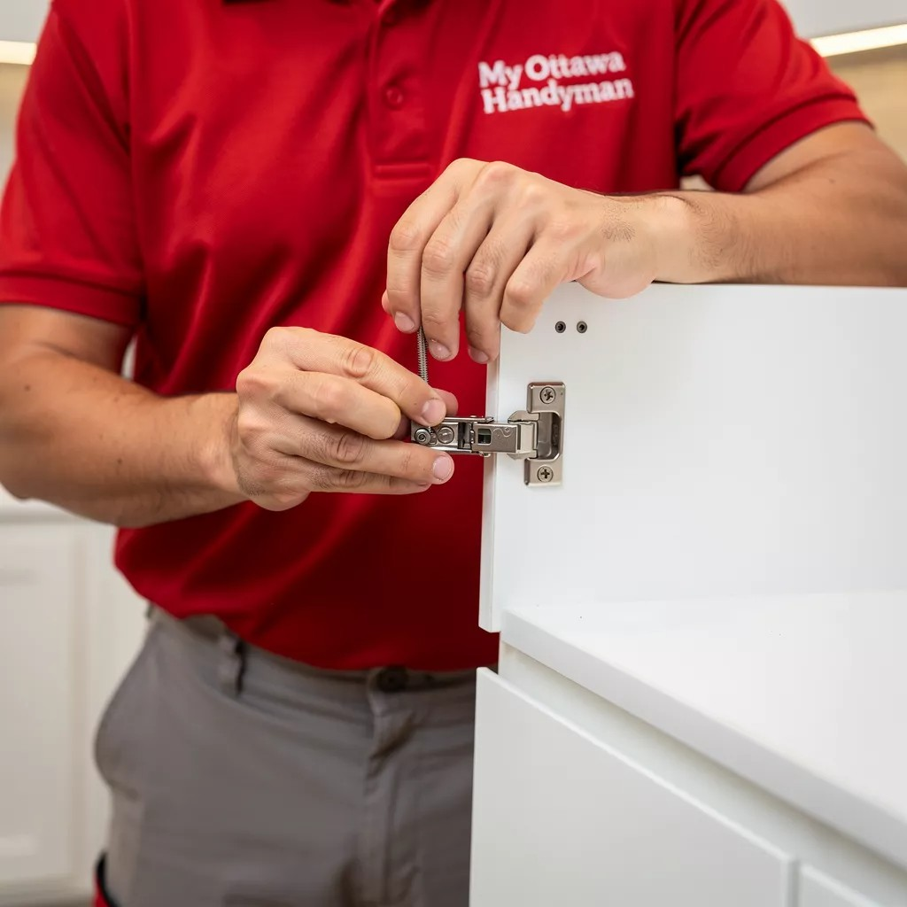 My Ottawa Handyman "Professional cabinet makers Ottawa installing custom hardware"