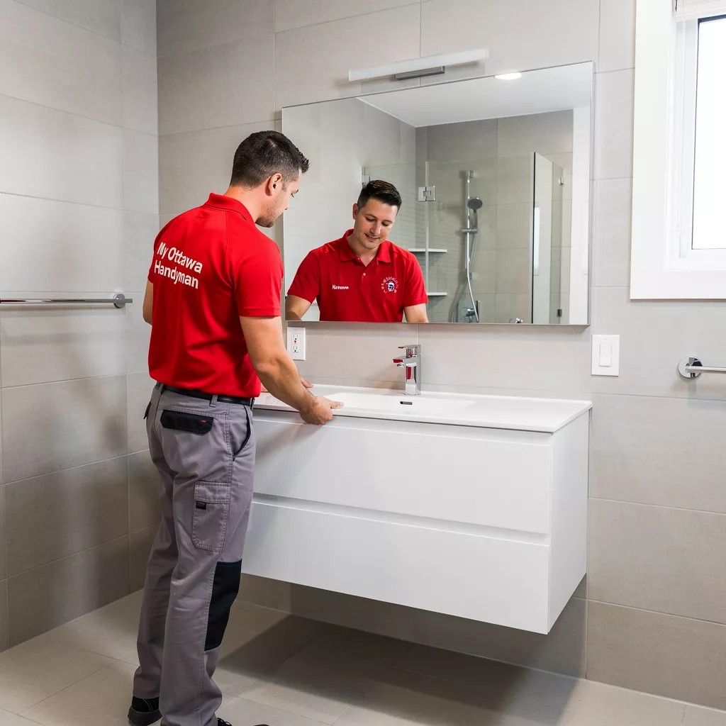 My Ottawa Handyman Pro-level handyman in Ottawa completing a bathroom refresh