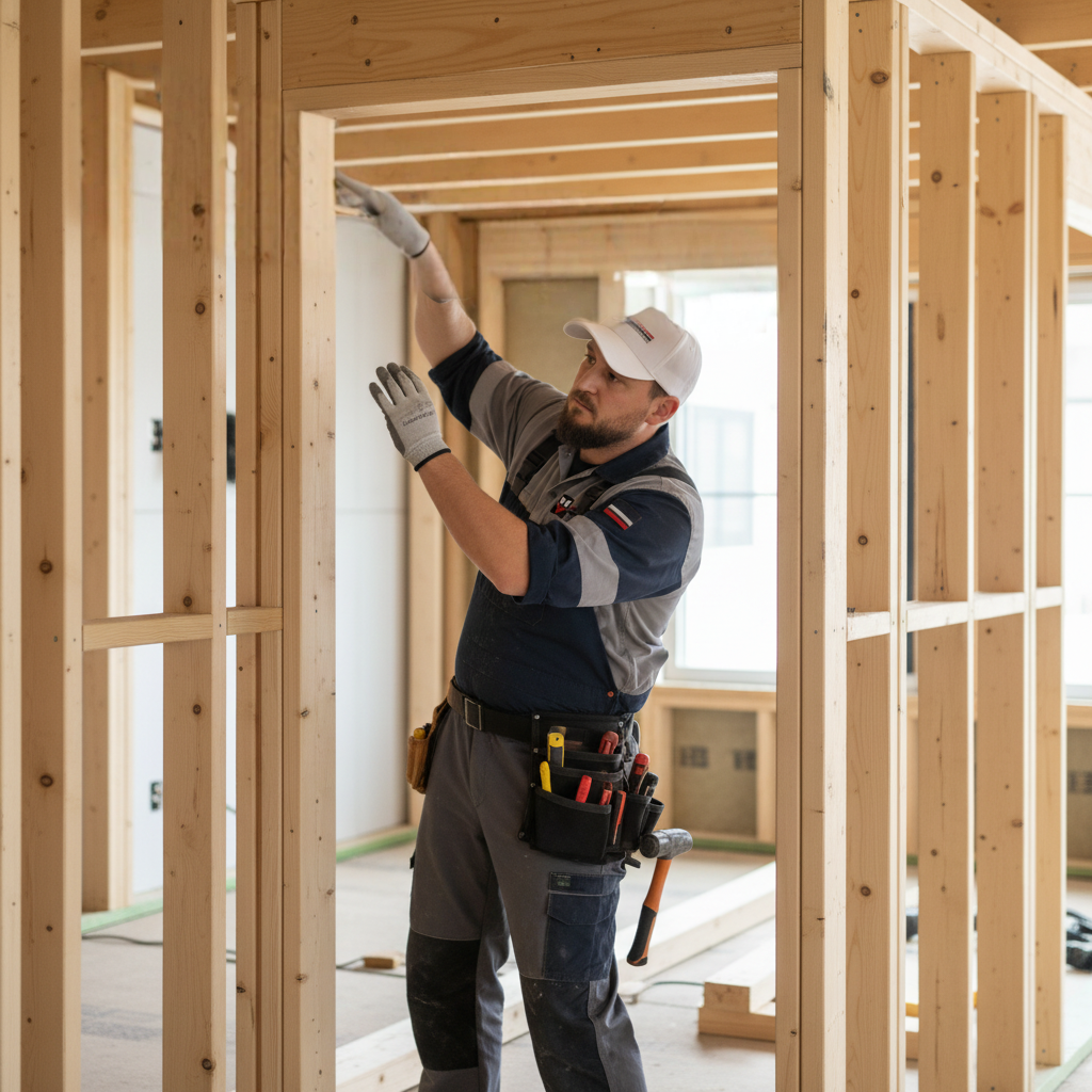 My Ottawa Handyman Expert handyman performing structural doorway modifications and header installation in Nepean.