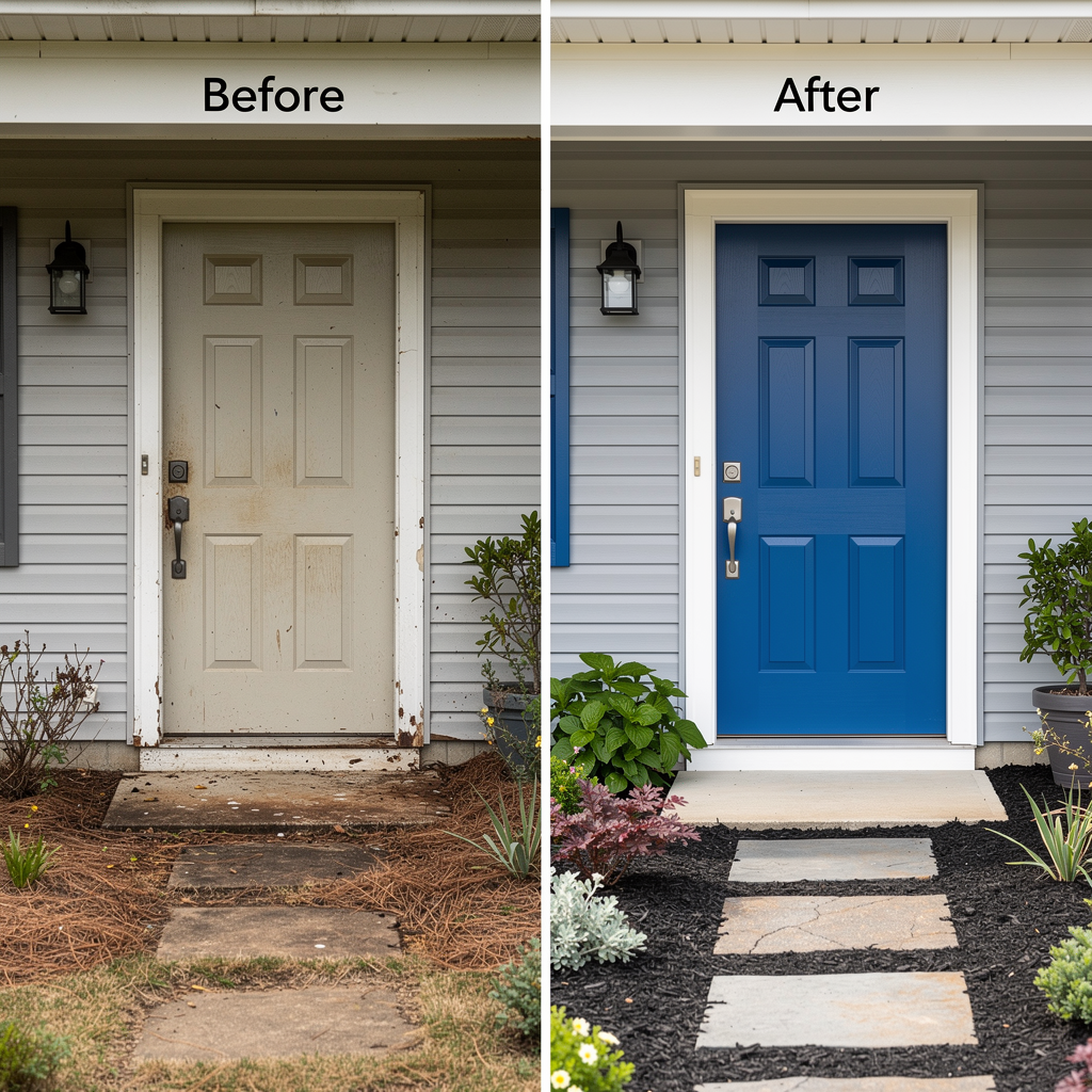 Before_after_door_repaint ► My Ottawa Handyman My Ottawa Handyman